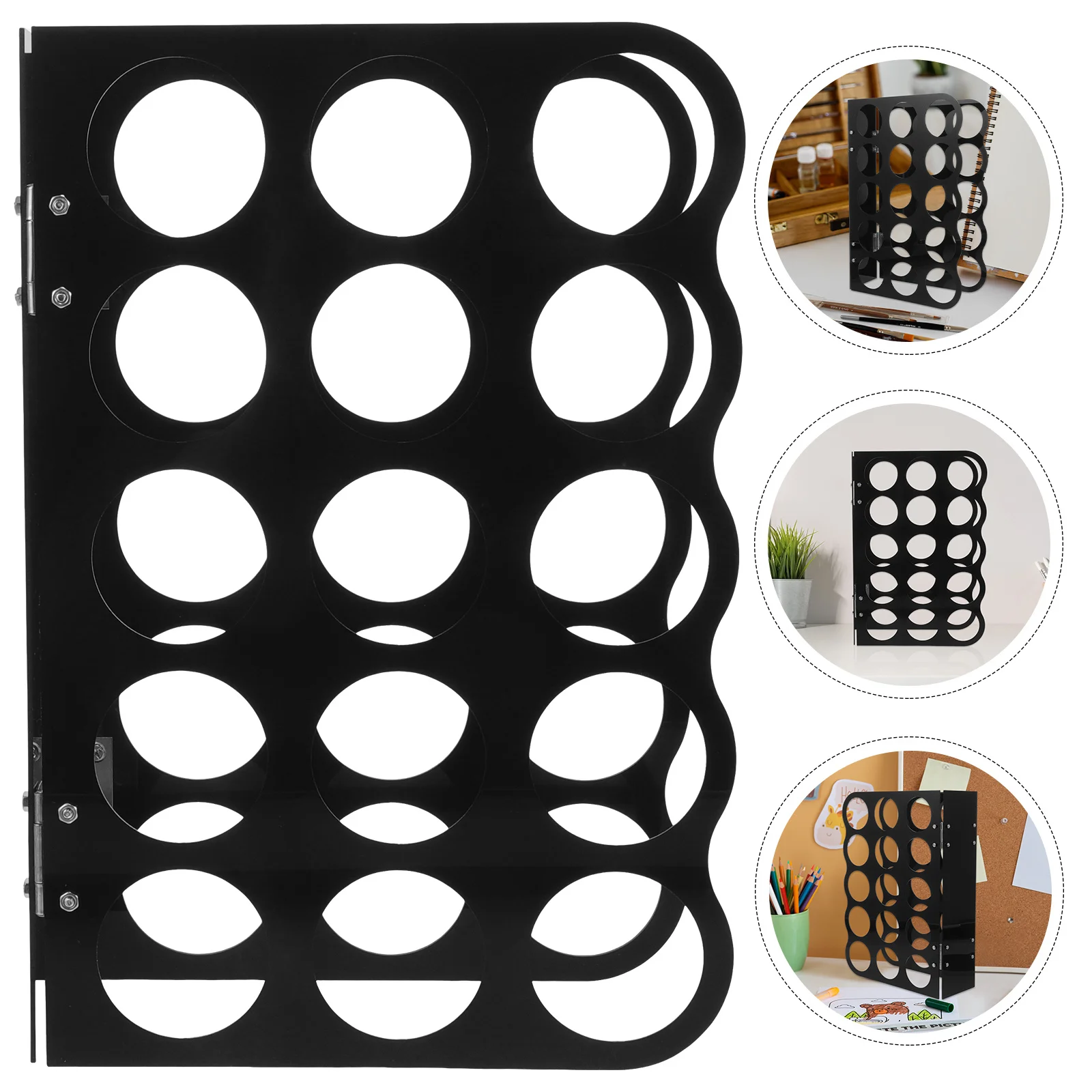 

Acrylic Roll Storage Holder for Craft Paper Wrapping Rack Organizer Display Stand Clear Desk Art Supplies Solution