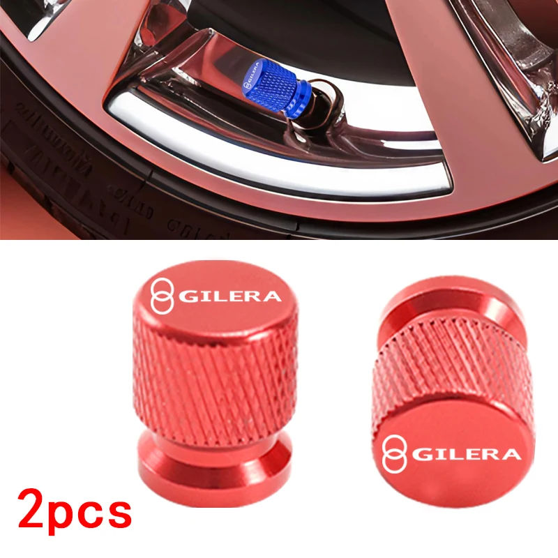 2 Piezas de Accesorios para Motocicleta Gilera GP800 Fuoco Nexus 500 Runner 50 125 200, Tapas Metálicas para Válvulas de Neumáticos