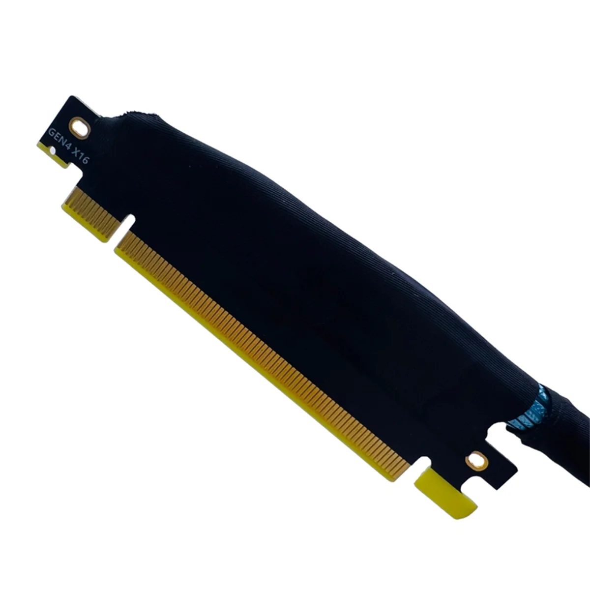 AAAE PCIE 4.0 X16 GPU Server Graphics Card Extension Cable Woven Mesh Cable Bundle Right Out GEN4 Extension Cable,30cm