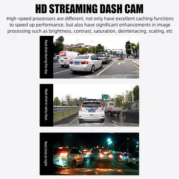 6palcová dotyková obrazovka HD Streaming Dash Cam Video Recorder Zpětné zrcátko Palubní kamera Noční vidění Přední a zadní Dvoukanálový 10 nejlepší prodej Dvoukanálový rekordér do zpětného zrcátka - №4