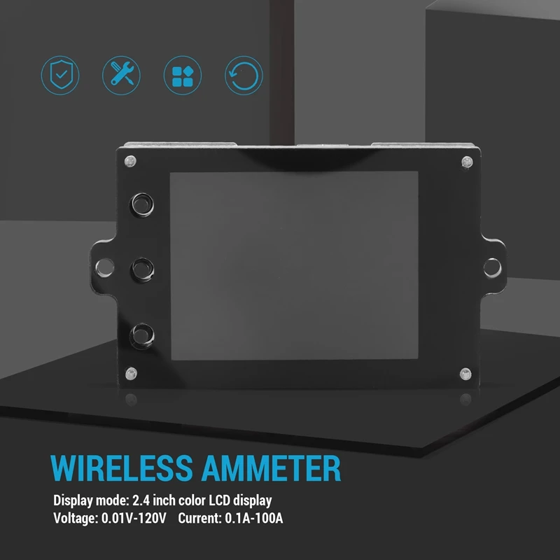 AD23-Hall DC 500 В беспроводной измеритель напряжения амперметр 2,4 дюйма цветной экран емкость детектор мощности тестер