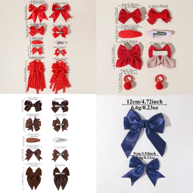 1 Lot Cute Children's Bow Hair Clip Bow Clips Bobball Hair Rope Children Teenagers Party Dress Up Girl Hair Accessories Gifts