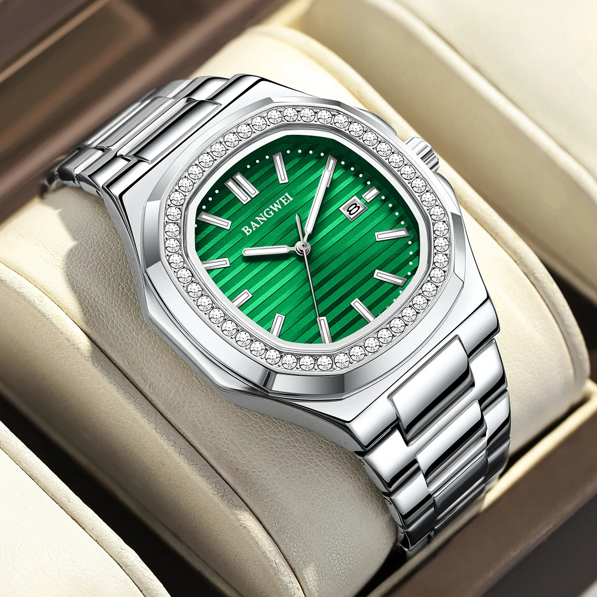 Reloj de pulsera LIGE 2026 Original para hombre, reloj luminoso resistente al agua de acero inoxidable para hombre, reloj de cuarzo de lujo a la moda con fecha semanal para hombre