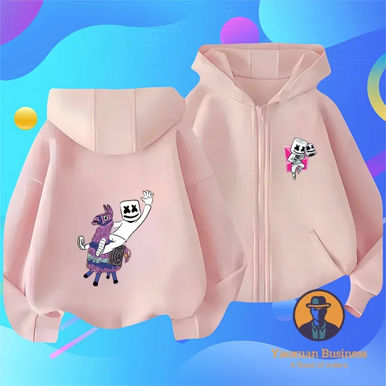 عرض ساخن لعام 2025 من Fortnite للأطفال والبنات والأولاد بغطاء للرأس مطبوع عليه رسوم كرتونية لطيفة دافئة مقاومة للرياح موضة الخريف والشتاء #1