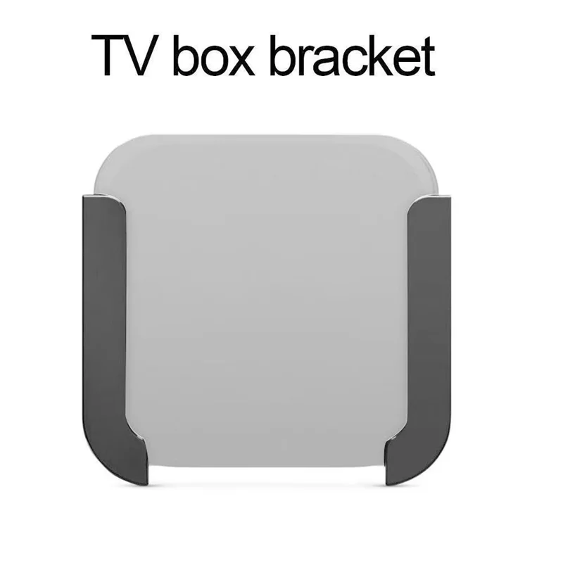 A37T-Wall Mounted TV Box Holder For  TV 1/2/3/4 Media Player Protective Cradle Fixing Rack Stand TV Box Bracket