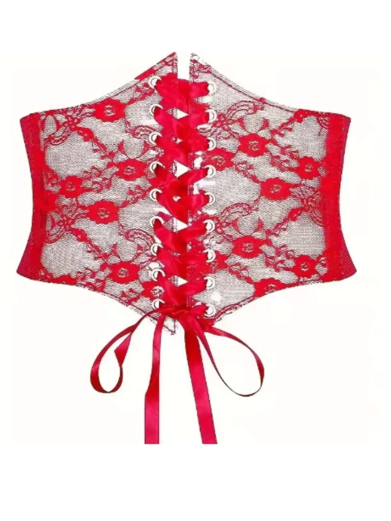 패셔너블한 여성용 레이스업 코르셋 벨트, 캐주얼 착용 및 특별한 경우에 적합한 레트로 스타일