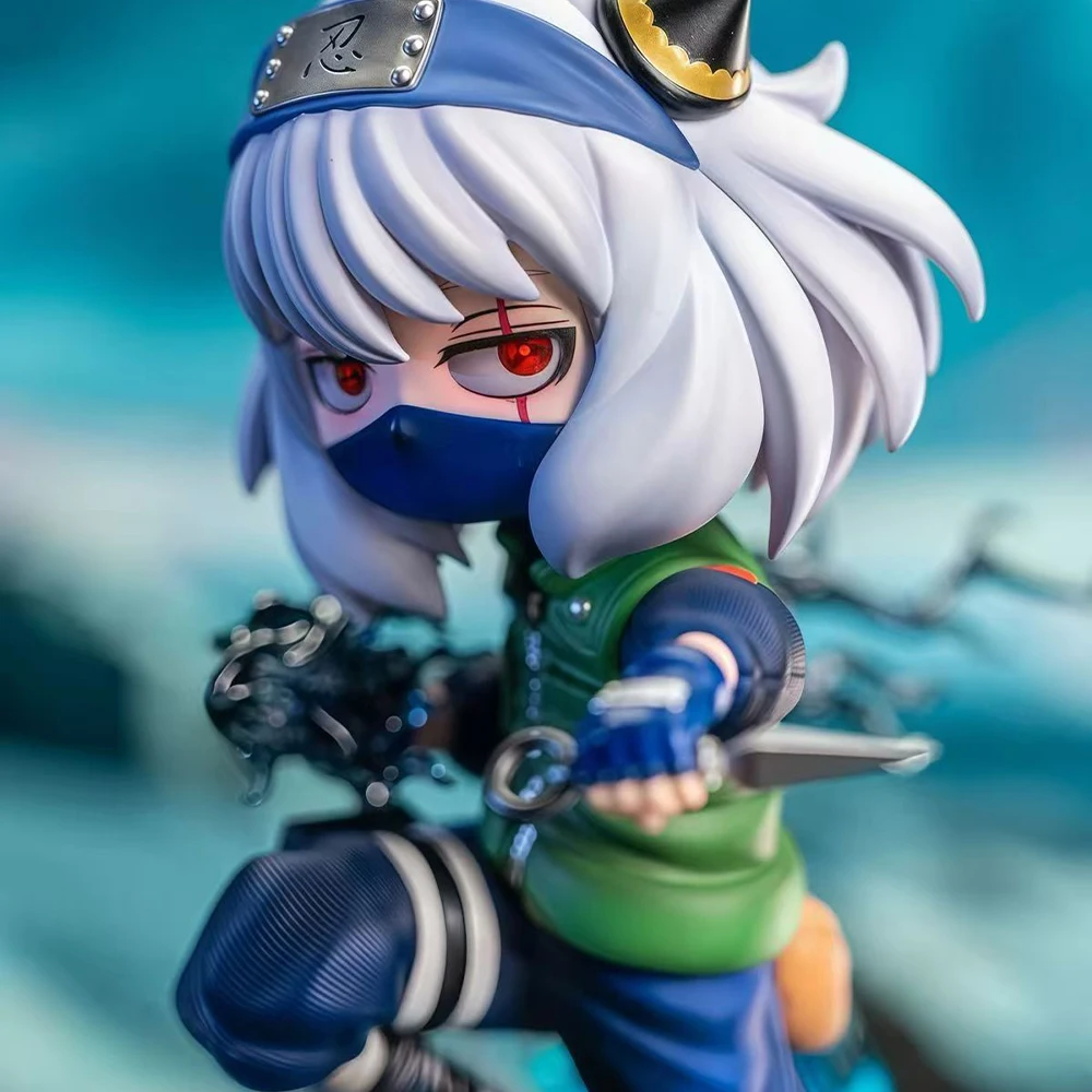 Spy x Family Anya Forger Cosplay Kakashi Hatake Figure, Chibi Style with Chidori Effect, Cute Collectible Statue for Fans Gift ﻿ view 5