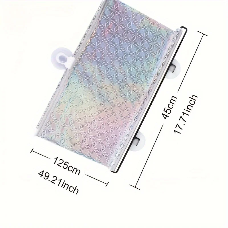 KKJOY Car Sunshade Sunscreen Heat Insulation Sunshade Car Retractable Roller Blind  Household No-drill Shading Sunshade
