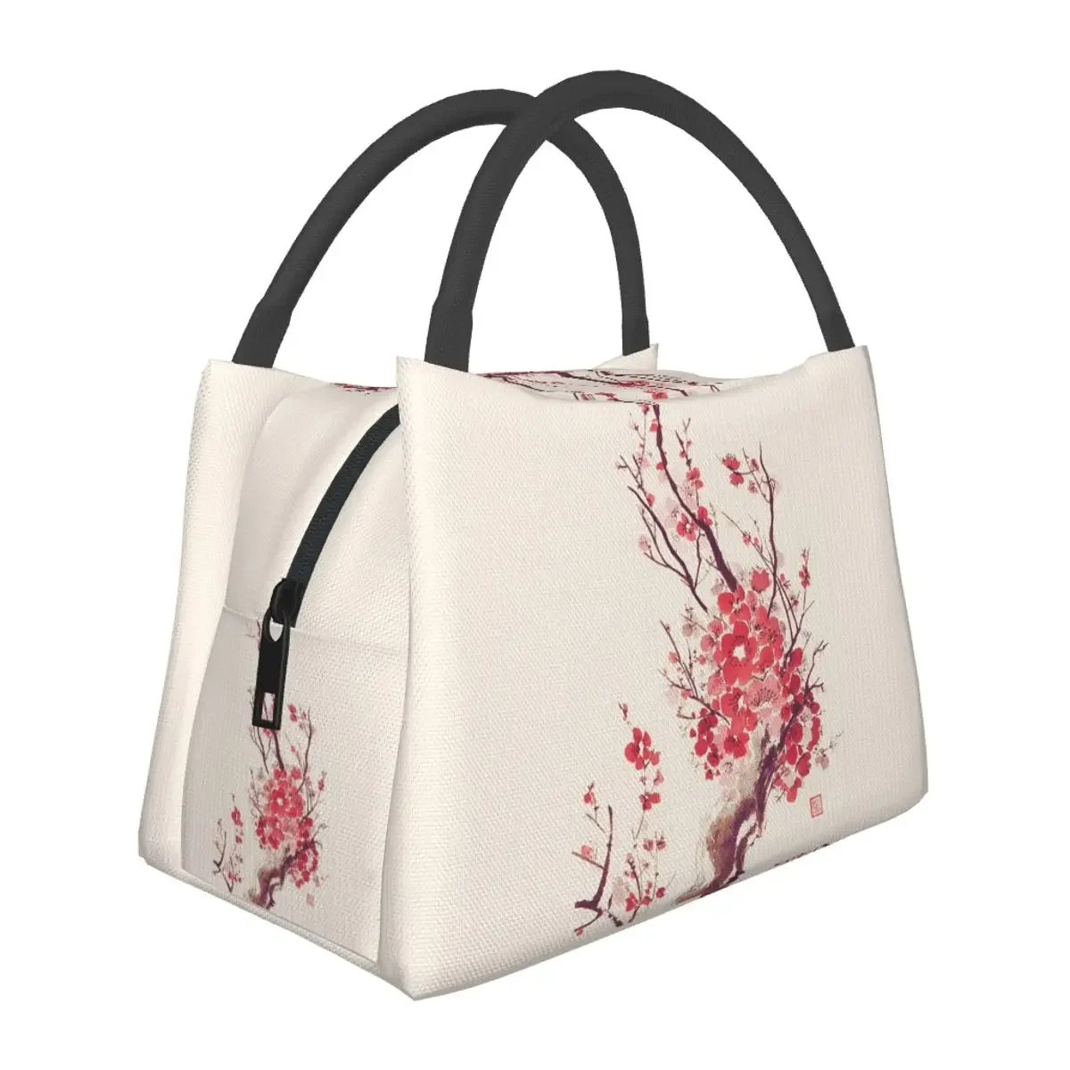

Сумки для обеда Sakura Cherry Blossom, изолированная коробка для бенто, многоразовая сумка для обеда, сумки для пикника, термосумка-холодильник для женщин, детей, офиса