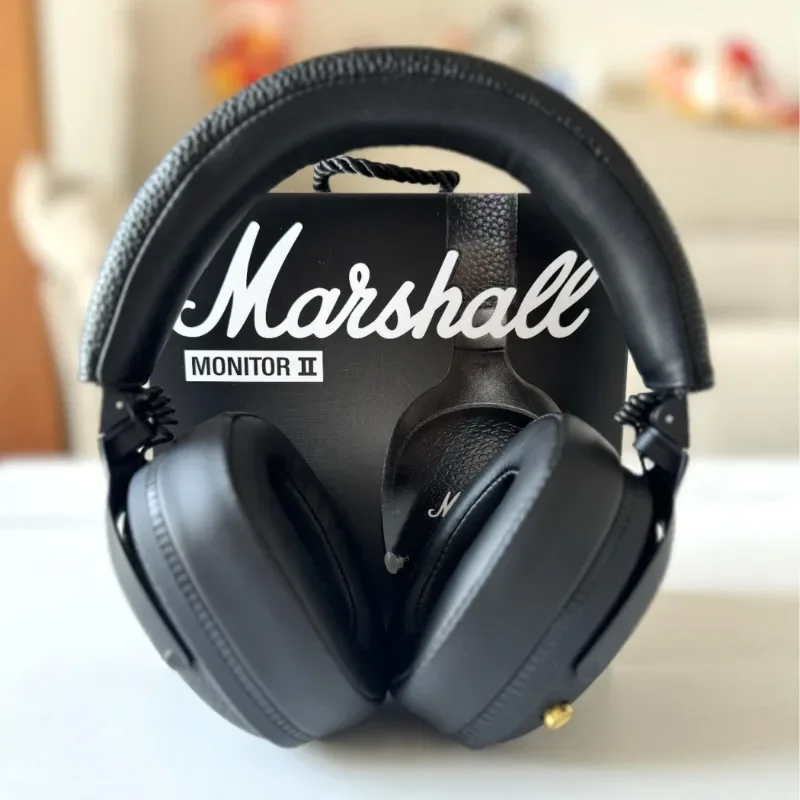 New Marshall MONITOR II Wireless Bluetooth Headphones Heavy Bass Foldable Earphones for Music Gaming with Microphone Headset