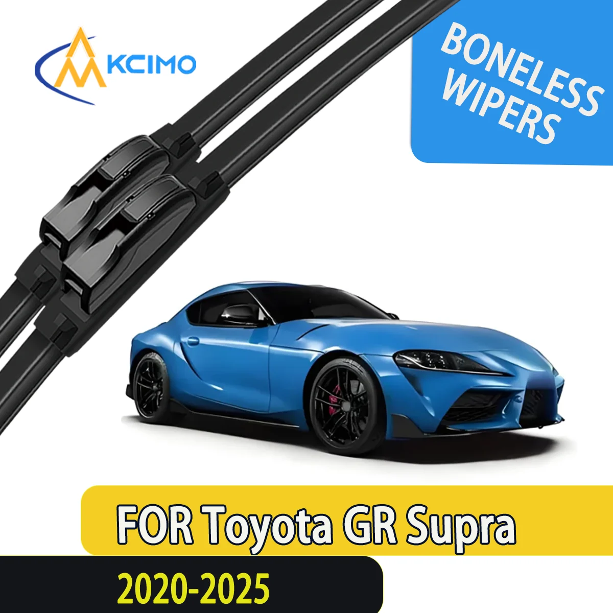 

KCIMO 2PCS New Front Windshield Wiper Blade for Toyota GR Supra J29 DB A90/A91 (for marketing purposes) 2020-2025 Front Brushes
