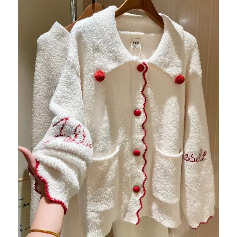 Novo conjunto de pijama de design minimalista 2025, adequado para sair ou dormir em casa, macio, confortável e quente