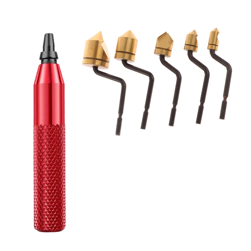 Chamfer Edge Tool Kit for Smoothing and Beveling Edges on Aluminum Sheets Wood Panels PVC Pipes and Steel Rods