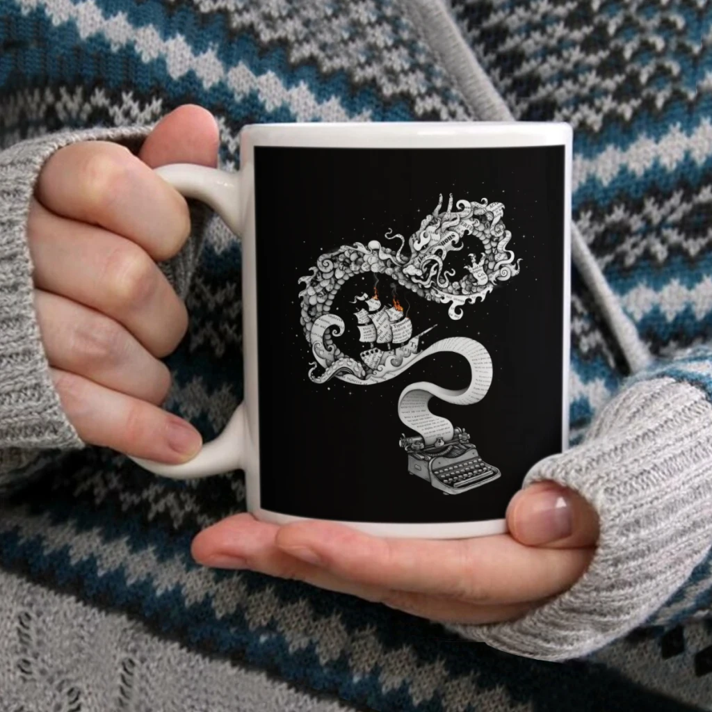 

Unleashed ImaginationCoffee Mug Tea Cup 11oz Coffee Cup Funny Birthday Ceramic Mug Personalized Cup