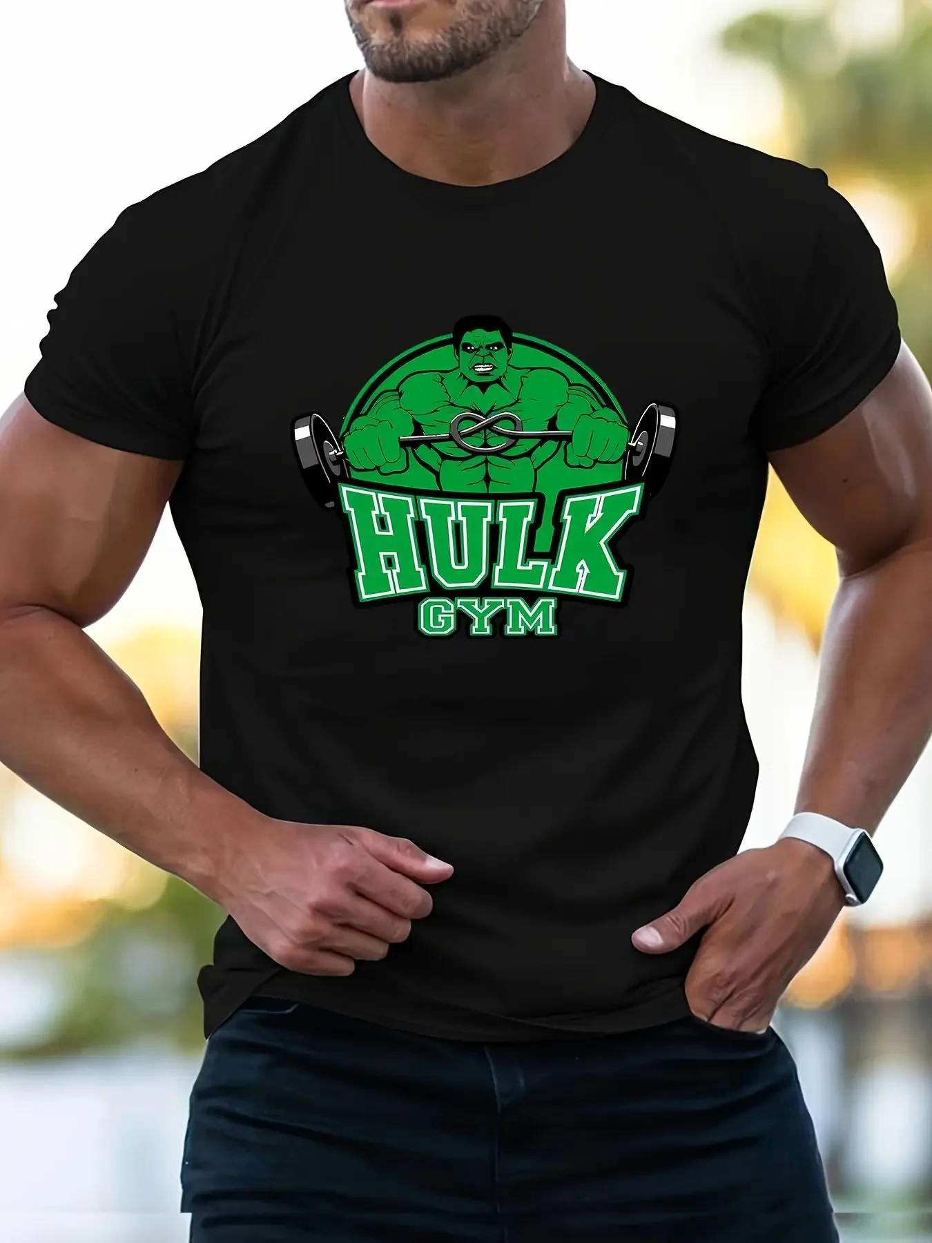 Hulk Stadium T Shirts Amusing Men Women Cool Vintage Pure Cotton Fashion T-Shirts Harajuku Streetwear Kawaii Stylish Unisex Tops