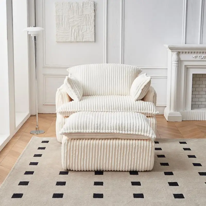 كرسي أريكة مضغوط قابل للتحويل مع مسند، كرسي بذراعين من قماش سروال قصير حديث للمساحات الصغيرة، غرفة المعيشة، أو النوم، أو #2