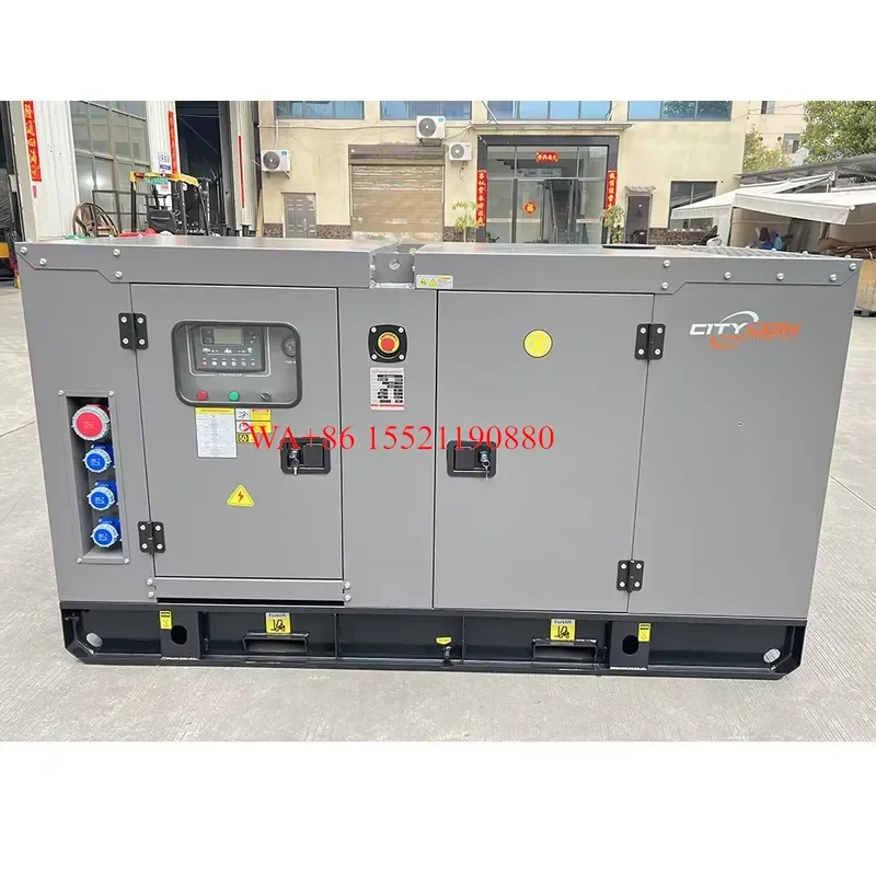 WMWMNU for Ricardo 50kVA 40kW Silent Diesel Generator with Auto Start Remote Start ATS European Socket Lifting Ring