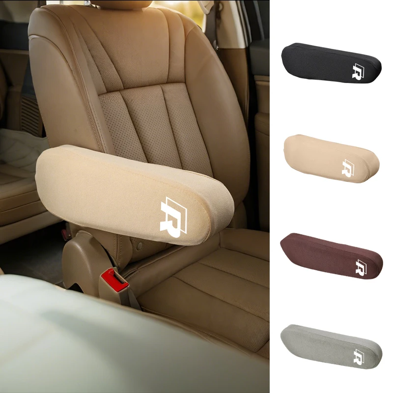 مساند ذراع السيارة يغطي وحدة التحكم المركزية مرونة مسند ذراع المقعد الأمامي حامي يغطي لشركة فولكس فاجن R جولف 5 7 بولو جيتا ساجيتار ماجوتان باس #6