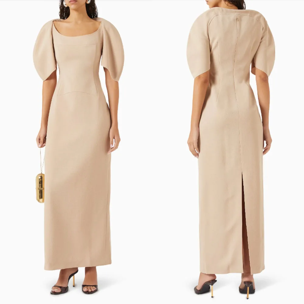 

High Quality Customized Strapless Ankle Length Half Sleeves Women Elegant Dress Women for Wedding Party Dresses for Women Party