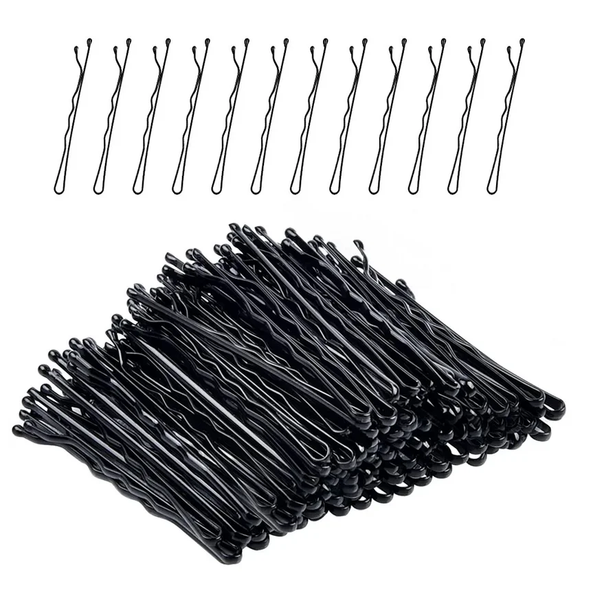 150/50PCS Schwarz Haarnadeln Für Frauen Haar Clip Dame Bobby Pins Unsichtbare Welle Hairgrip Haarspange Haarspange haar Clips Zubehör – Detail 6