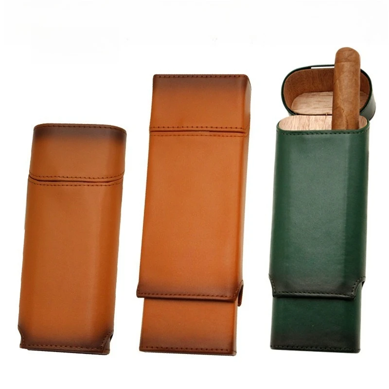 

«Испанский кедровый портсигар — выдвижной хьюмидор для 2/3-х сигар, портативная защита для путешествий»