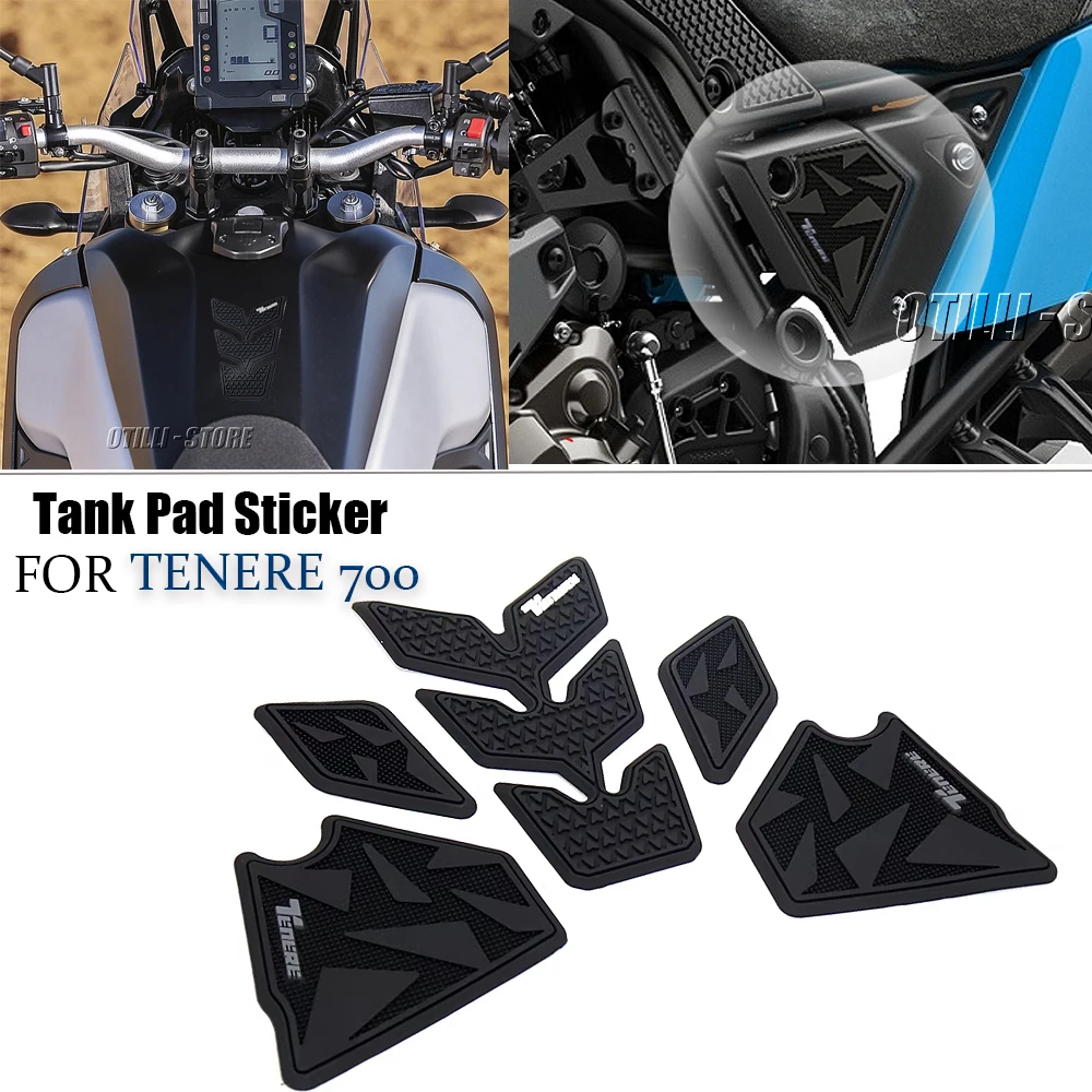 TENERE 700  Motorcycle Tank Pad Side Fuel Oil Kit Knee Protector 3M Stickers For YAMAHA TENERE 700 Tenere 700 World Raid