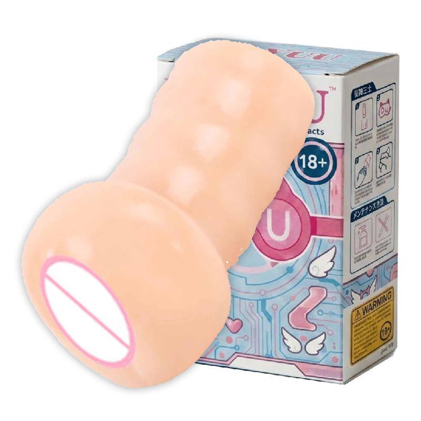 YUU Marshmallow Soft Vagina Sex Toys For Men Male Masturbator  Pocket Pussy Vacuum Masturbation Toy Realistic Anime Sex Doll