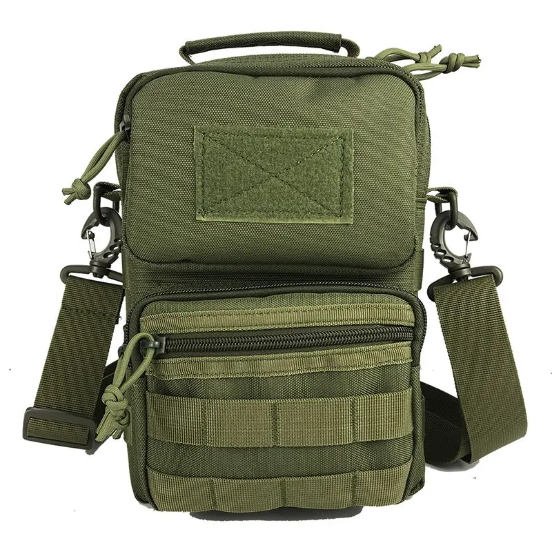 Men's chest bag crossbody bag Multi-functional camo outdoor crossbody bag Casual hiking bag Travel shoulder bag