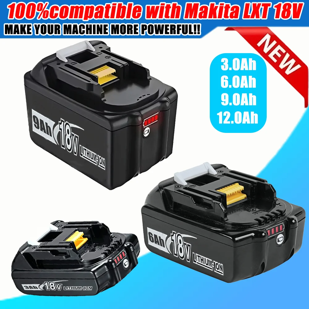 

for makita18v 6AH/3AH BL1860 original battery bl1830 tool batteries tool batteries compatible for Makita 18 Volt wireless grinde