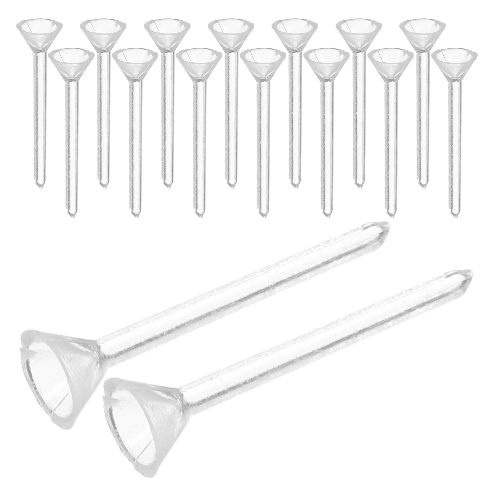 

500pcs Clear Plastic Earring Posts 3Mm For Rhinestone Studs Women Jewelry Making Diy Crafts Supplies Earring Parts Accessories