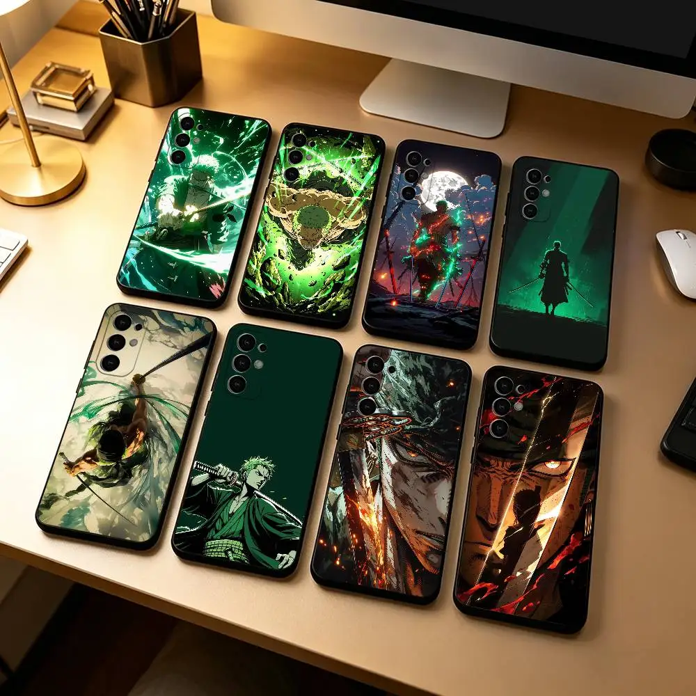 Roronoa Z-Zoro O-O-ne Piece  Phone Case For Samsung S25,S24,S21,S22,S23,S30,Ultra,S20,Plus,Fe,Lite,Note,10,Black Cover