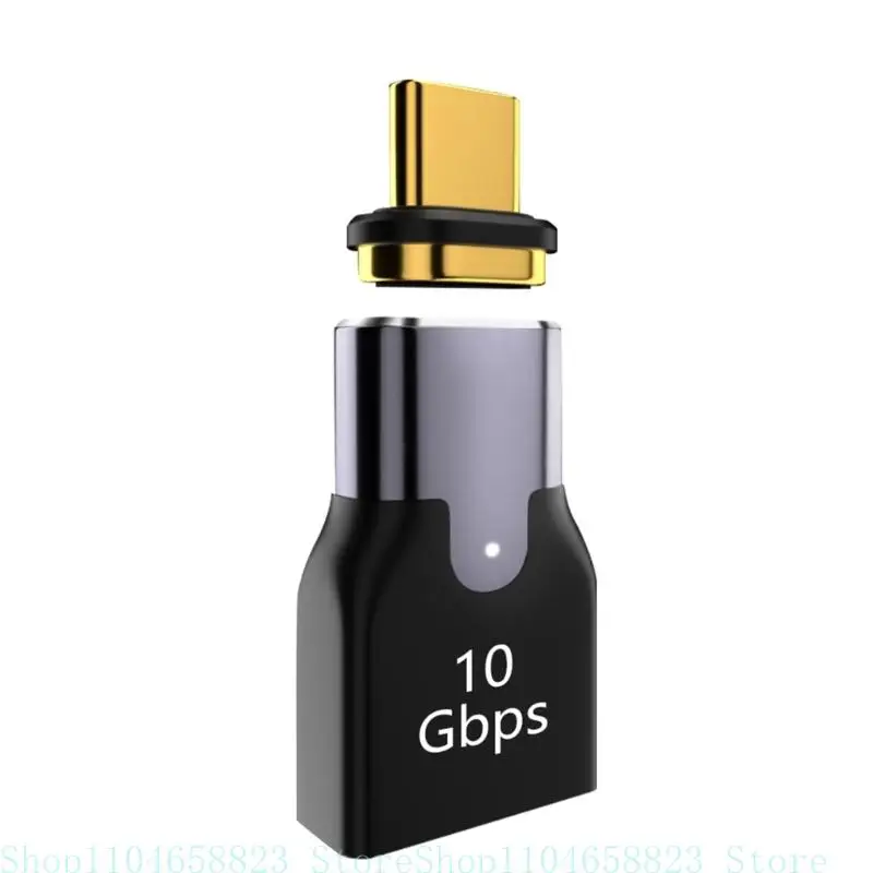 Низкопрофильный угловой 90 градусов 10 Гбит/с Тип C «папа» к USB3.0 «мама» OTG адаптер данных магнитный разъем для портативного телефона