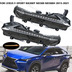 Car Front Bumper Turn Signal Light For Lexus F-Sport NX200t NX300 NX300h 2015 2016-2021 LED Driving Brake Daytime Running Lamp
