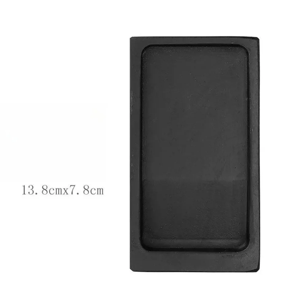 Chinese Calligraphy Inkstone Rectangular Natural Stone Ink Well Traditional Painting Tool Grinding Slab Inkwell Artist Student view 5