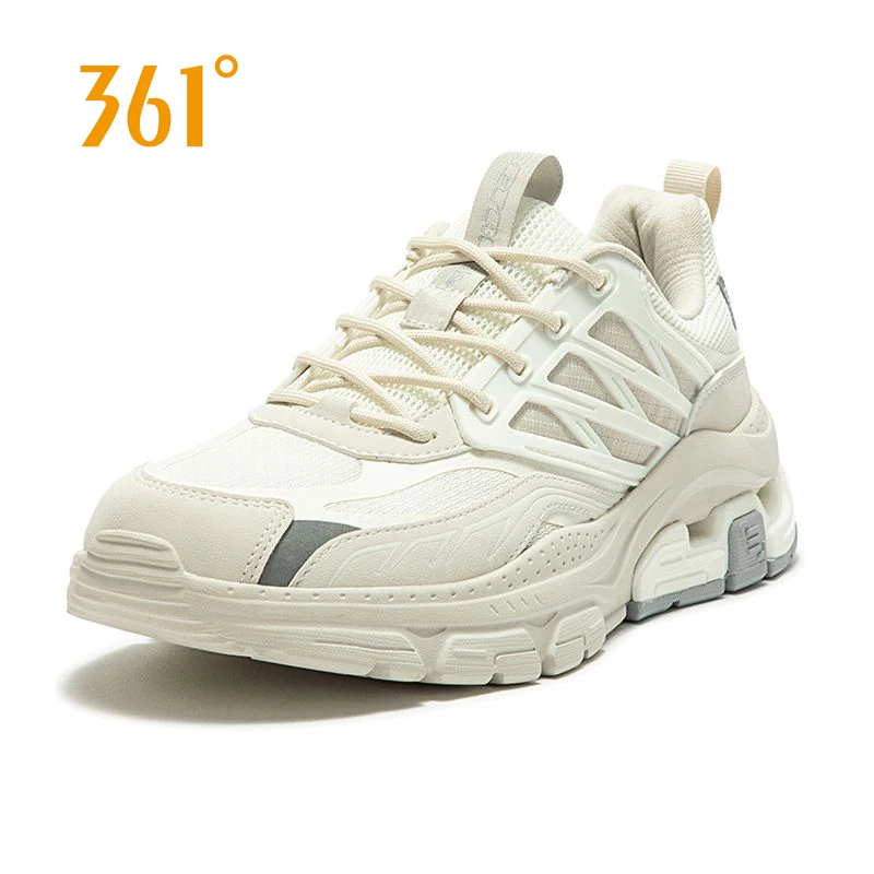 361 ° Men's Shoes Sneaker 2024 Spring Wearable All-Match Dad Shoes Retro Running Shoes Men's Non-Slip Leisure Climbing Tourism