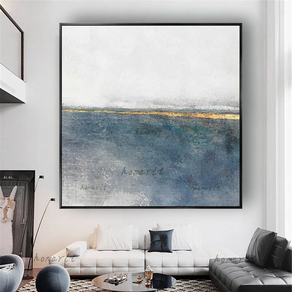 

Modern Pop Gold Foil Canvas Art Real Handmade Abstract Oil Paintings Decor Living Room Background Wall Hanging Poster For Home