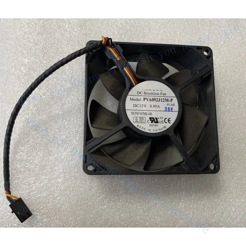 LL for FOXCONN PVA092J12M-P Fan 12V 90x90x32mm 4-Pin Case CPU Cooling Fan 0.95A