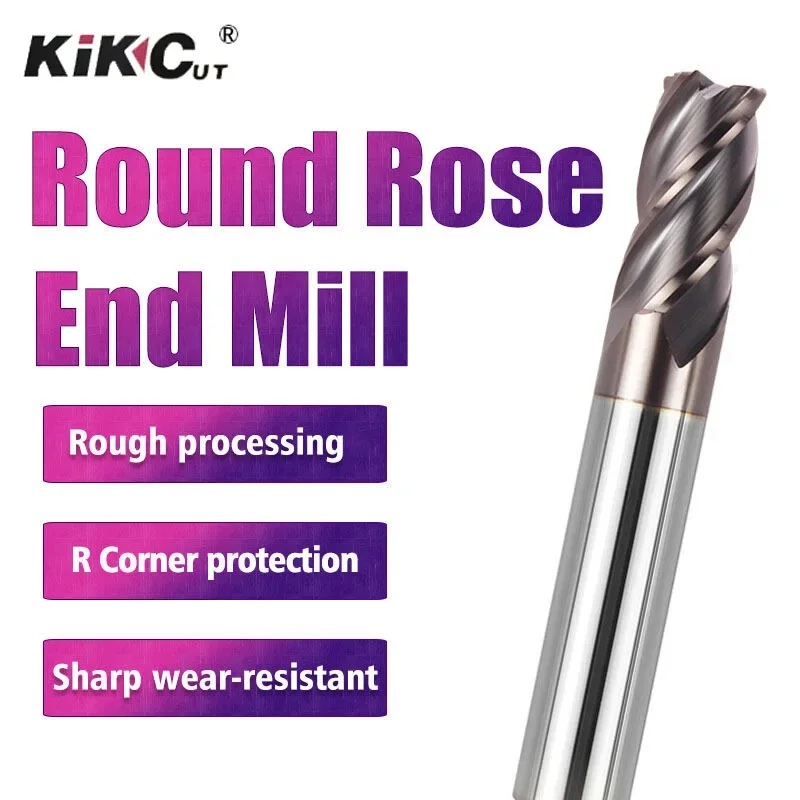 

1 шт. твердый карбидный станок с ЧПУ R шаровой резак 55 градусов вольфрамовая сталь фиолетовый круглый нос R0.2 R0.3 R0.5