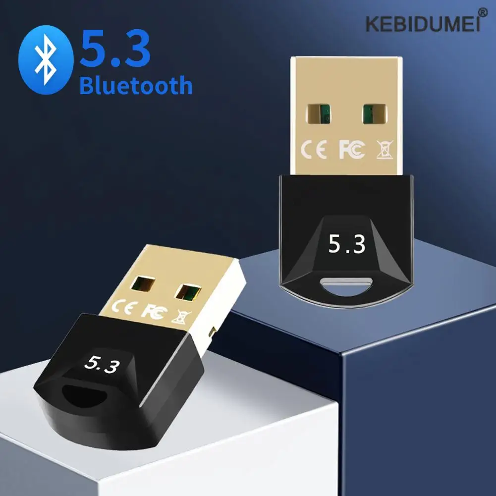 Bluetooth Adapter for PC Usb Bluetooth 5.3 Dongle Bluetooth 5.0 Receiver for Speaker Mouse Keyboard Music Audio Transmitter