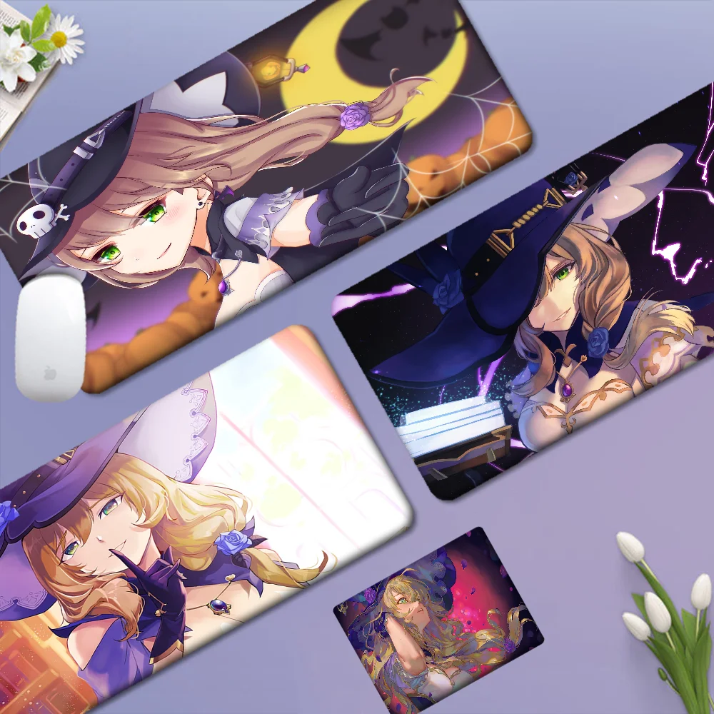 

Lisa Minci Genshin Impact Rubber XXL Keyboard Mat Table Mat Students Gamer Desktop Mousepad Gaming Mouse Pad
