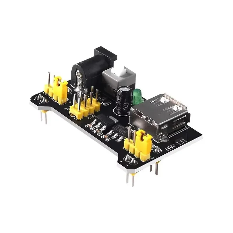 5PCS MB102 3.3V 5V Breadboard Power Supply Module Dual Channel Solderless Breadboard Power Regulator Module