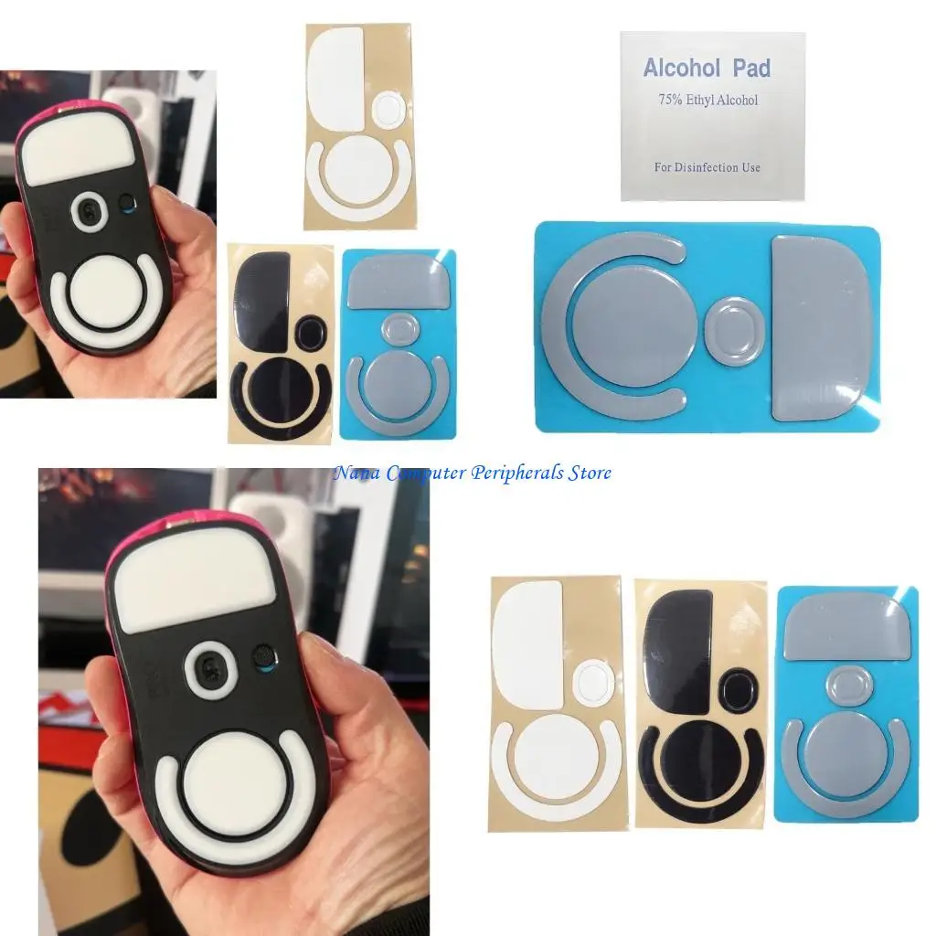 

F68C Replacement Mouse Feet Skates for GProX Superlight Mouse Round Curved Edges