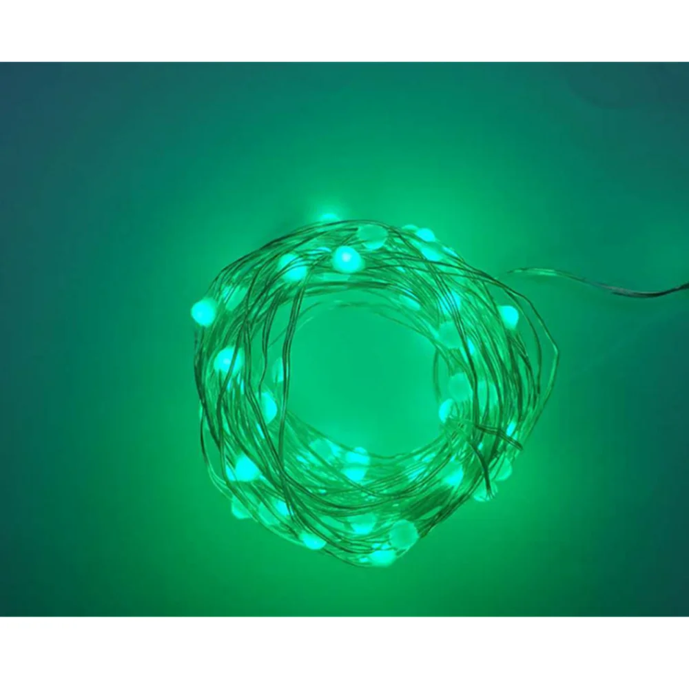 USB5V Three-Line Point-Controlled RGB Color-Changing LED Silver Line Lights Timing Remote Control Christmas Lights Festival Deco