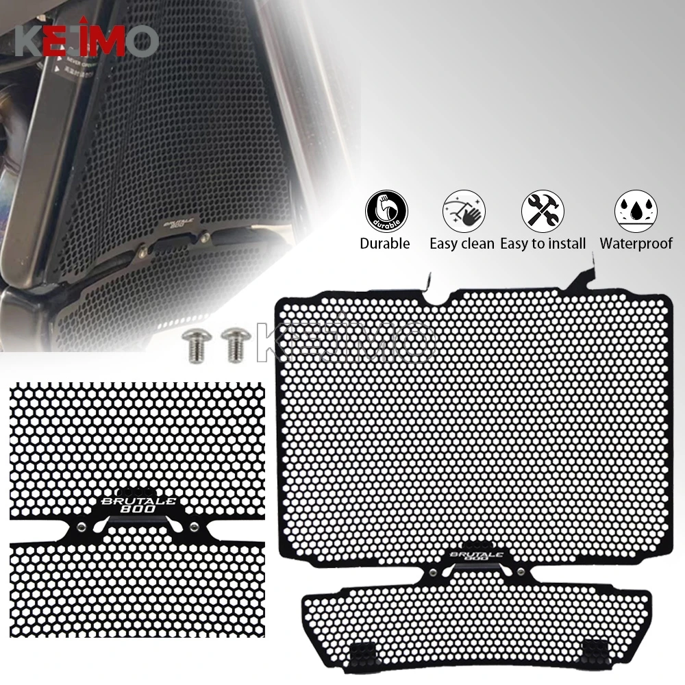 

Motorbike FOR MV Agusta Radiator Grille Guard Protector Cover Brutale 800 RR RC BRUTALE800 2016 - 2025 Dragster RR/RC SCS Rosso