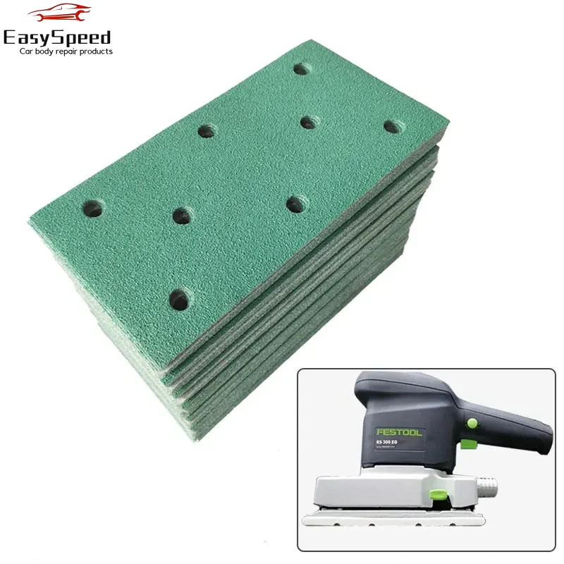 Rectangular Dry Sandpaper 95*180mm Self-adhesive Flocking Sanding Putty FESTOOL Sandpaper Machine General 3 2 3 Holes