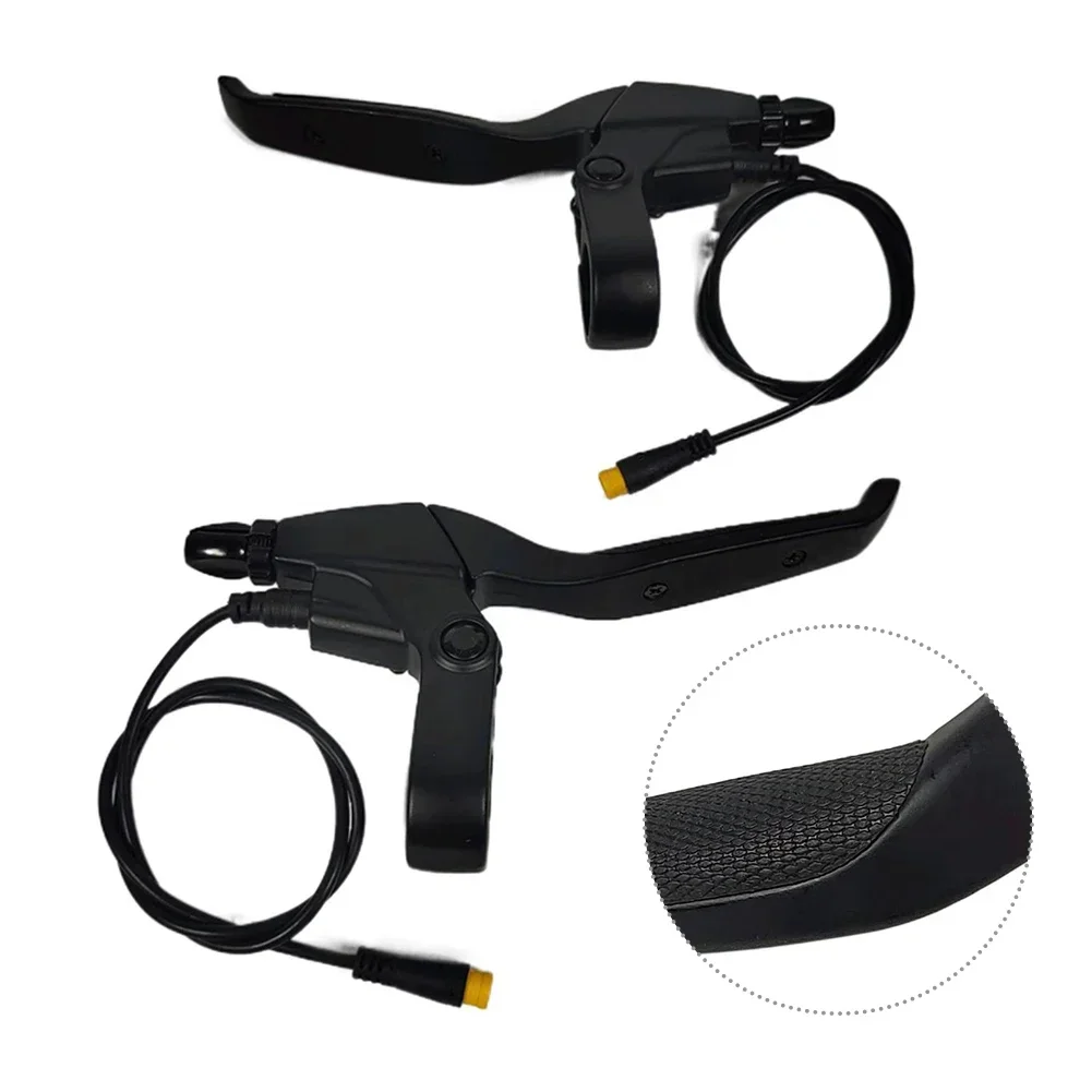 Bicycle Brake Lever E-bike Brake Handle 3 Pin Waterproof Cable For Bafang Middrive Motor Electric Bike Anti-slip Brake Handles