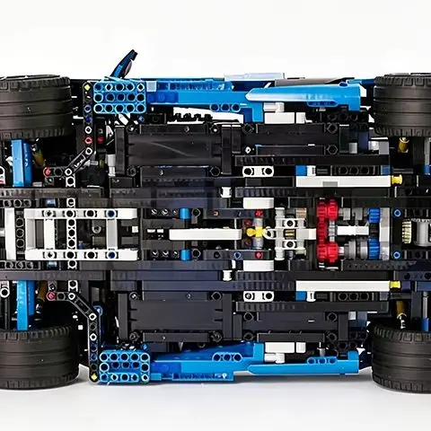 

DIY Toys Assembly Classic MOC-63528 Luxury Technical Blue Super Sprots Car Model Building Blocks Bricks Birthday Gifts
