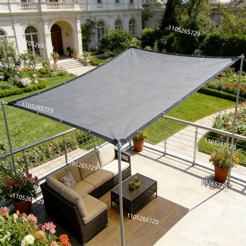 Filet pare-soleil gris pour jardin, terrasse, camping, protection UV, toile de protection solaire en HDPE, pour pavillon, jardin, garage