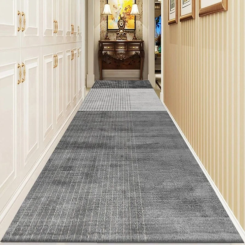 

Коврик для прихожей, домашний коридор, коврики для входной двери, длинная полоса, нескользящий износостойкий ковер, современный высококачественный стильный ковер большого размера