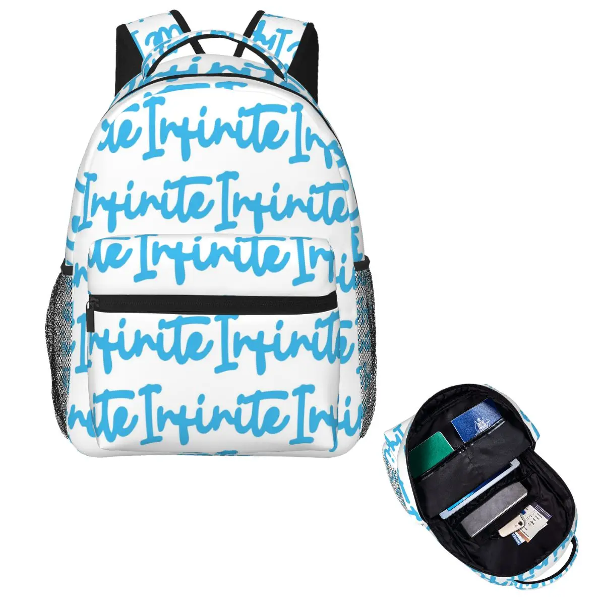 Caylus Merch Infinite Student Backpack School Bag Hiking Travel Daypack for Boys Girls Fashion Bookbag Shoulder Bags